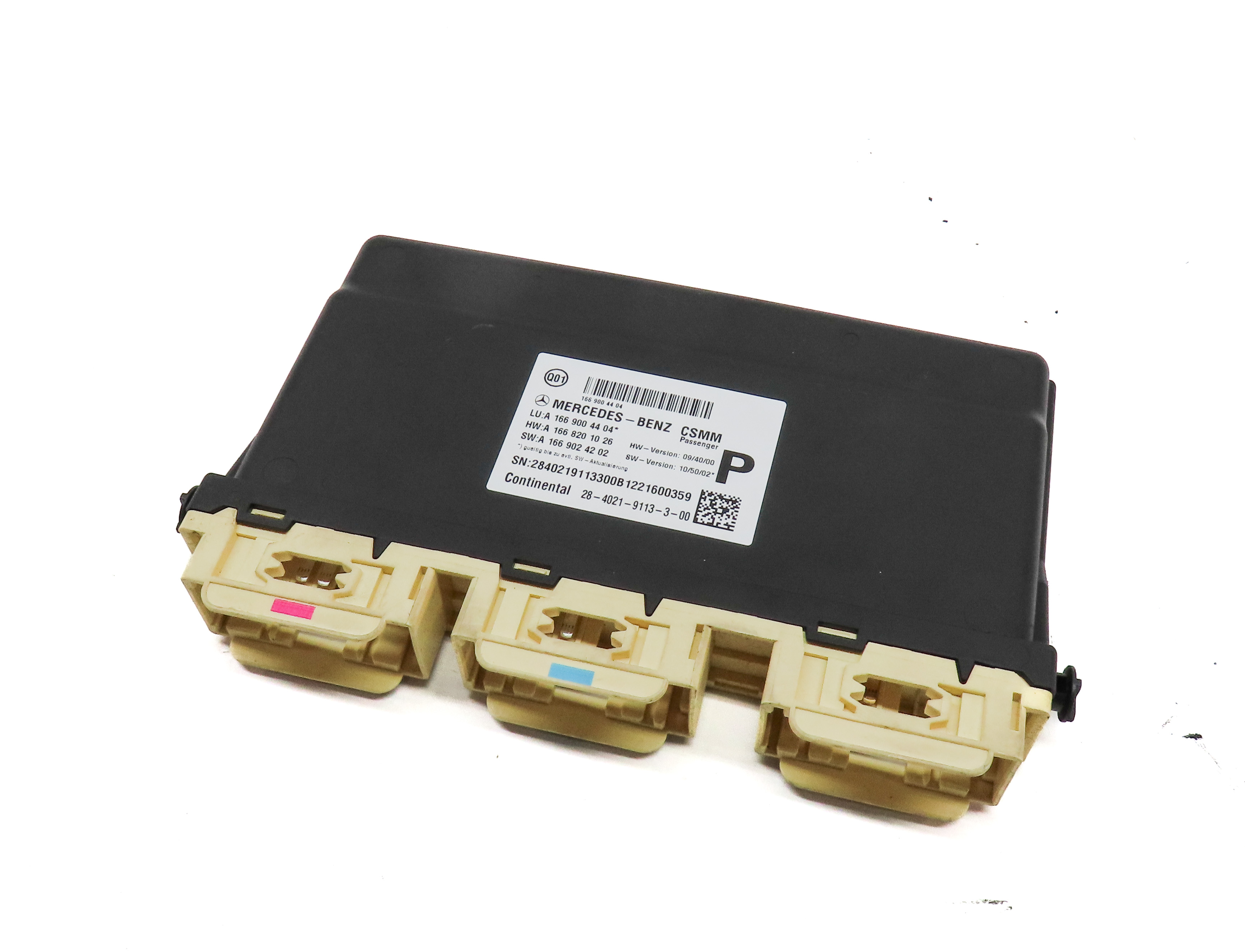 2012 MERCEDES ML350 (W166) FRONT RIGHT PASSENGER SEAT CONTROL MODULE — exact item pictured
